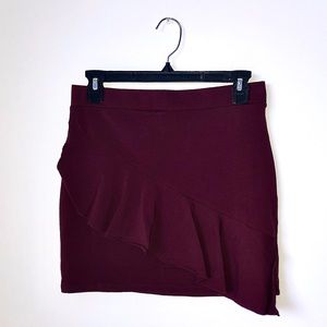 Burgundy skirt